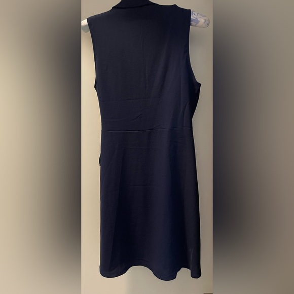 Monteau Navy Sleeveless Midi Dress - Picture 3 of 5